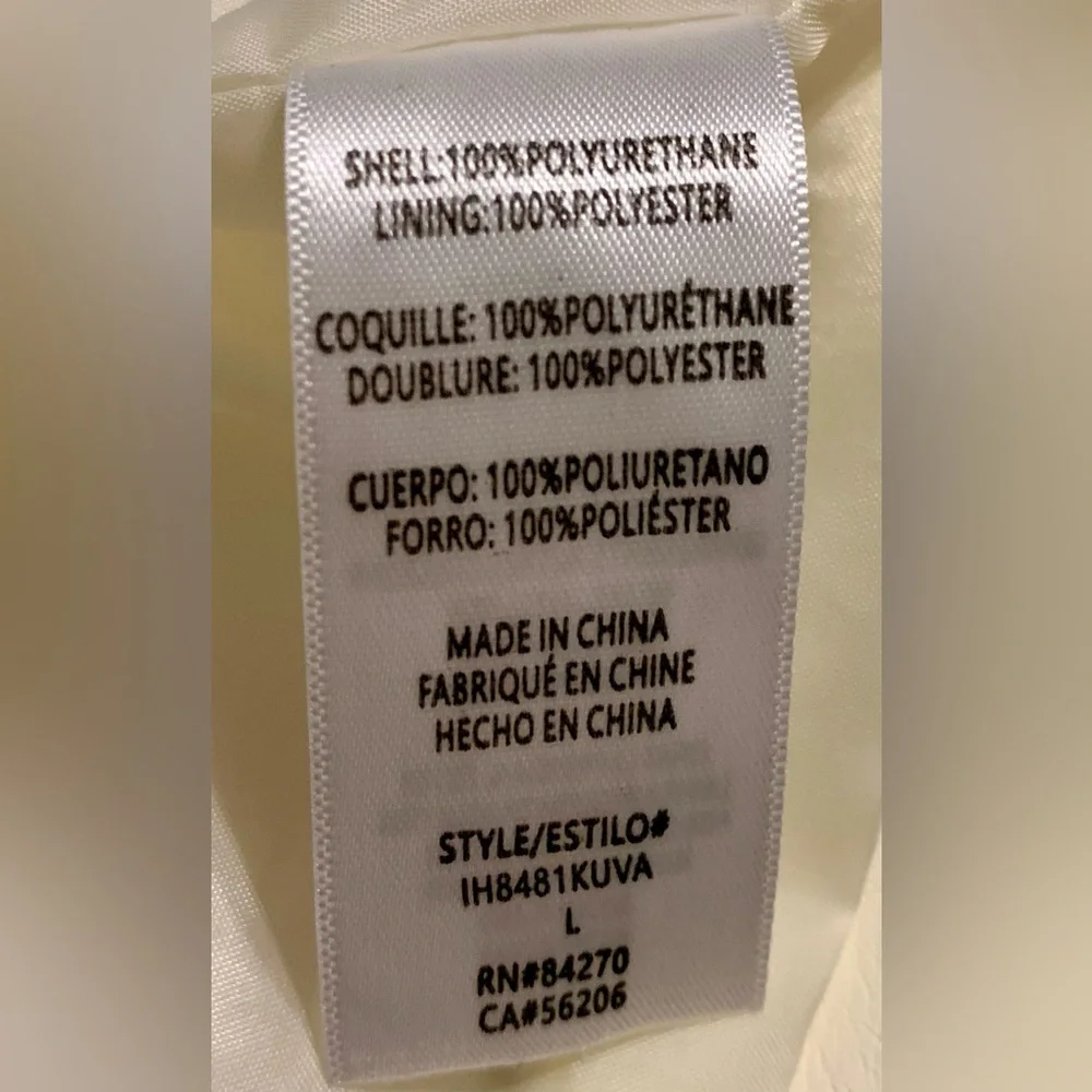 Faux leather wedding jacket coat bride to be happily ever after honeymoon gift - Picture 13 of 14